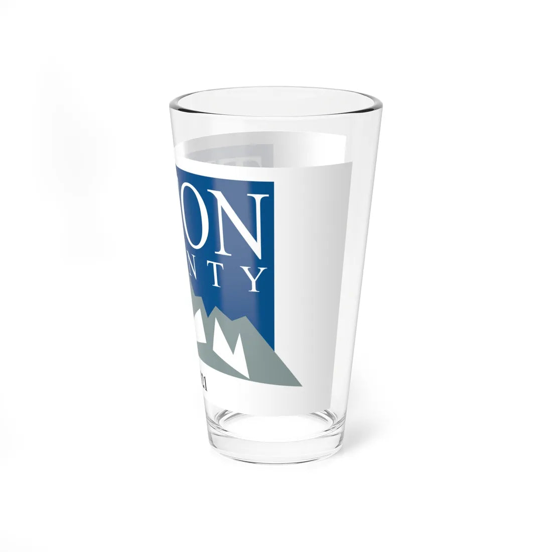 Flag of Teton County Wyoming (United States) Pint Glass 16oz - Go Mug Yourself