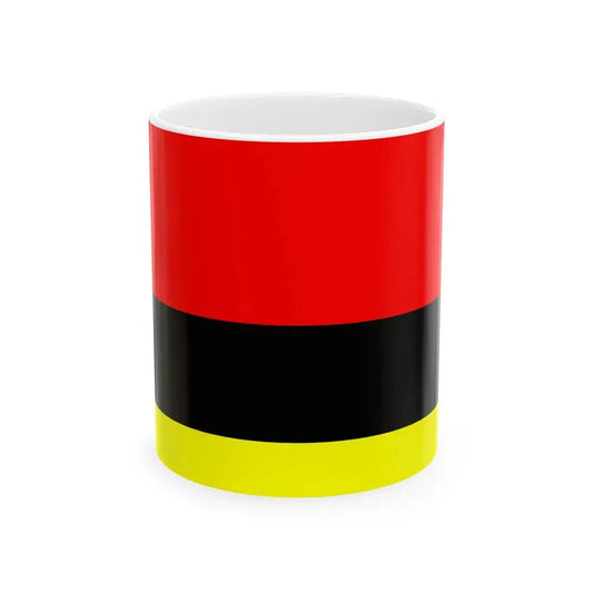 Flag of Tetovo Municipality North Macedonia (North Macedonia) White Coffee Mug 11oz - Go Mug Yourself