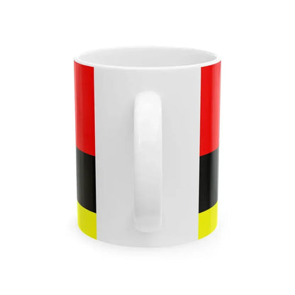 Flag of Tetovo Municipality North Macedonia (North Macedonia) White Coffee Mug - Go Mug Yourself