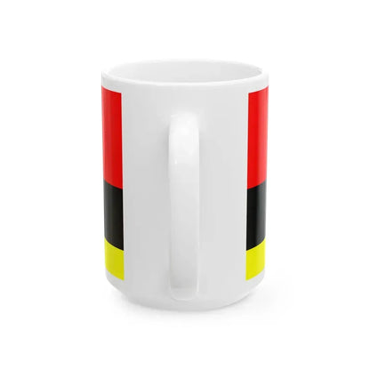 Flag of Tetovo Municipality North Macedonia (North Macedonia) White Coffee Mug - Go Mug Yourself