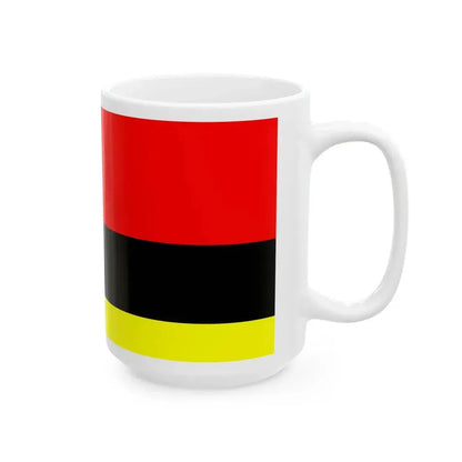 Flag of Tetovo Municipality North Macedonia (North Macedonia) White Coffee Mug - Go Mug Yourself