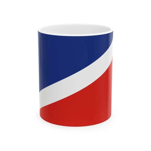 Flag of Tetritskaro Municipality (Georgia) White Coffee Mug 11oz - Go Mug Yourself