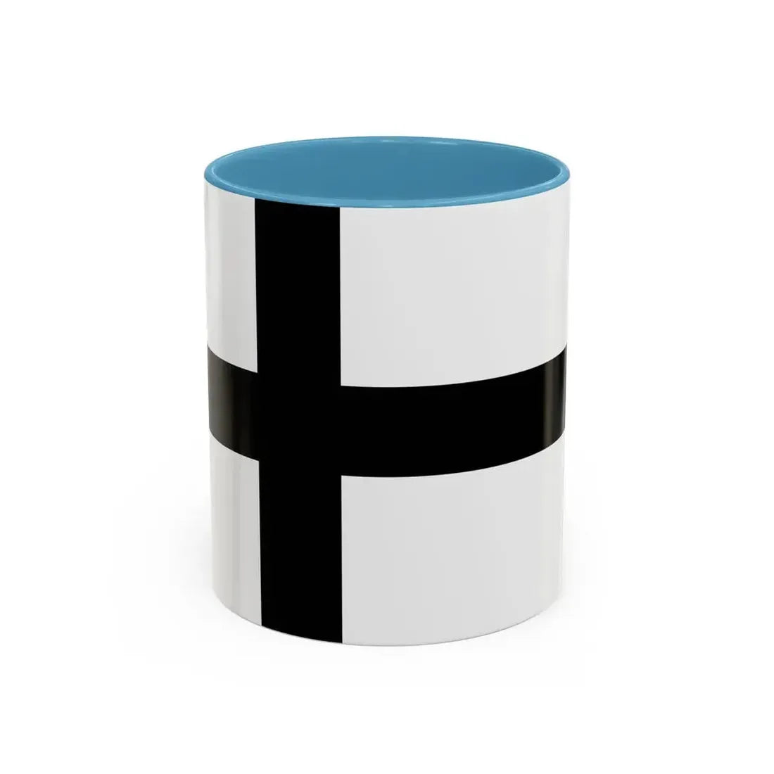 Flag of Teutonic Order State Germany - Accent Coffee Mug 11oz Light Blue - Go Mug Yourself