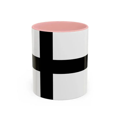 Flag of Teutonic Order State Germany - Accent Coffee Mug 11oz Pink - Go Mug Yourself
