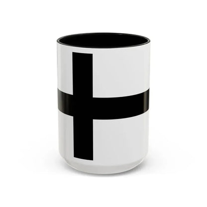Flag of Teutonic Order State Germany - Accent Coffee Mug 15oz Black - Go Mug Yourself