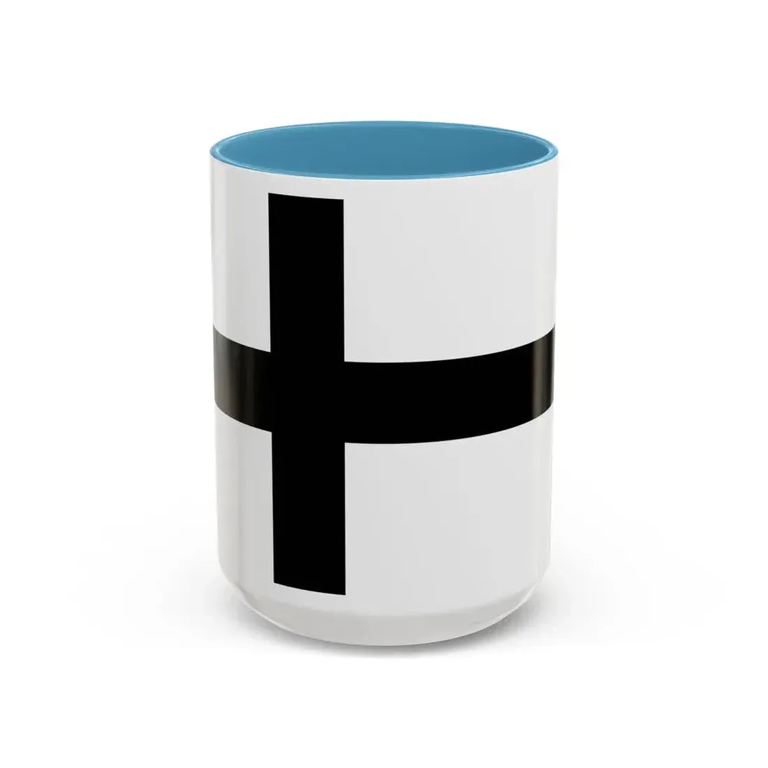 Flag of Teutonic Order State Germany - Accent Coffee Mug 15oz Light Blue - Go Mug Yourself