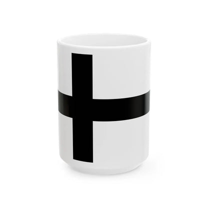 Flag of Teutonic Order State Germany - White Coffee Mug-15oz-Go Mug Yourself