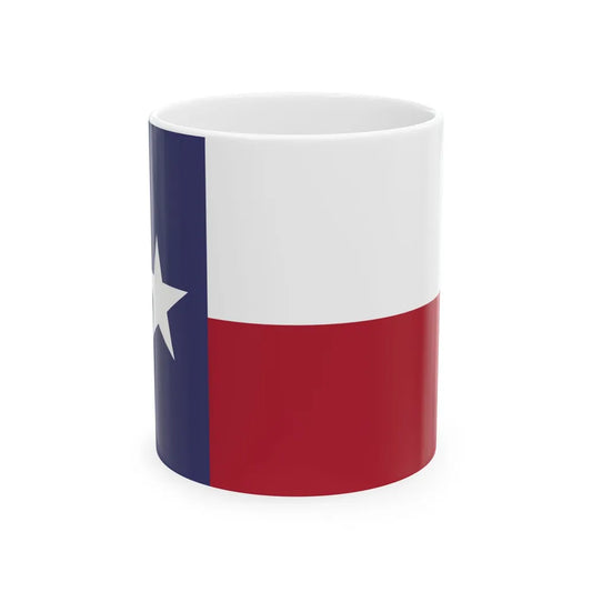 Flag of Texas DDD-F-416F specifications - relative (United States) White Coffee Mug 11oz - Go Mug Yourself