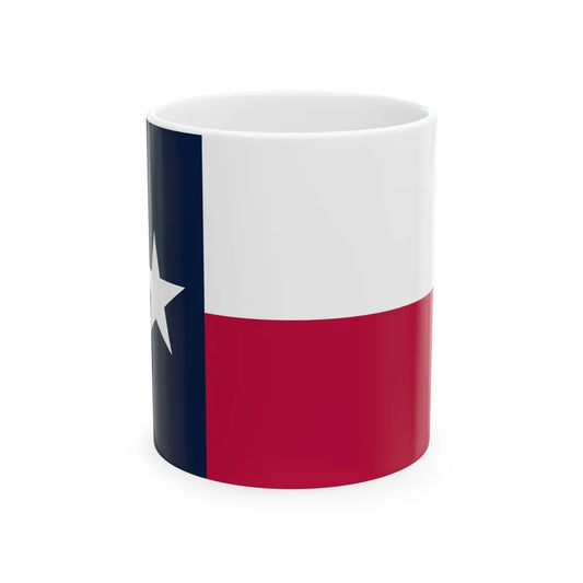 Flag of Texas DoS ECA Color Standard Pantone (United States) White Coffee Mug 11oz - Go Mug Yourself