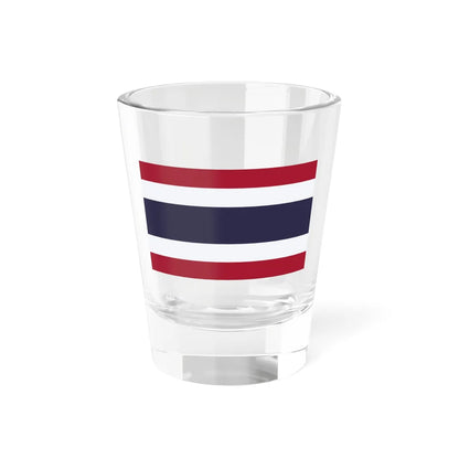 Flag of Thailand 5-3 (Thailand) Shot Glass 1.5oz 1.5oz - Go Mug Yourself