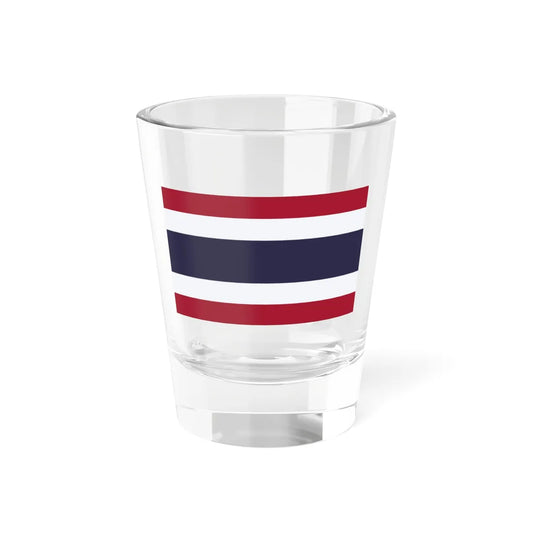 Flag of Thailand 5-3 (Thailand) Shot Glass 1.5oz 1.5oz - Go Mug Yourself