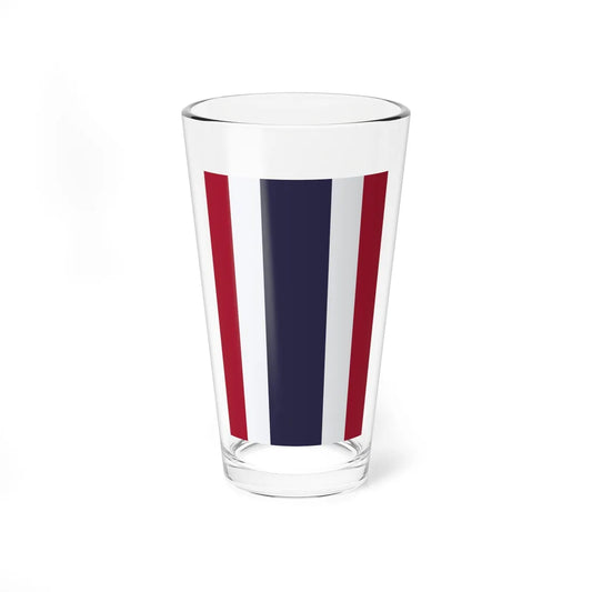 Flag of Thailand vertical (Thailand) Pint Glass 16oz 16oz - Go Mug Yourself