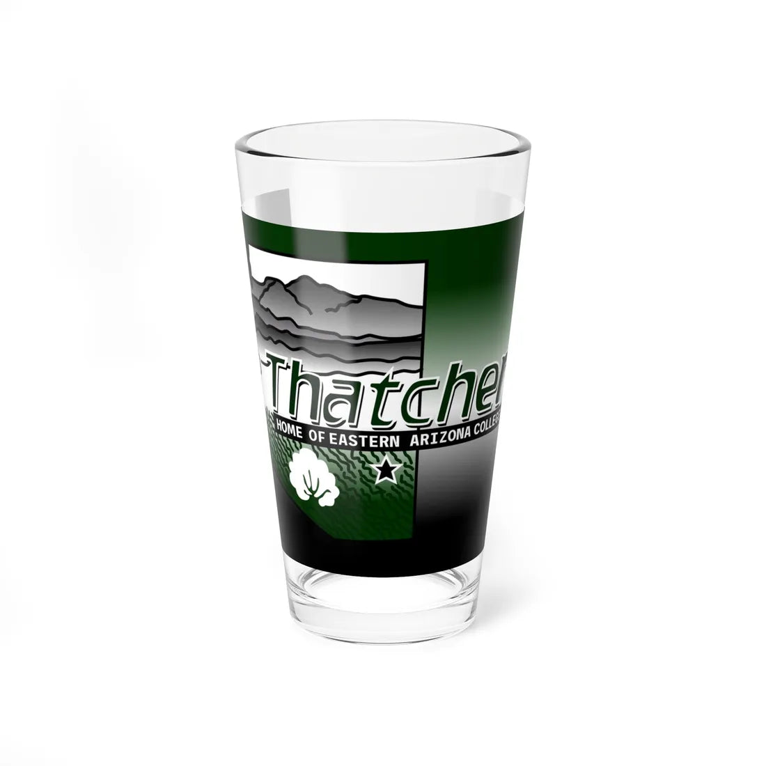 Flag of Thatcher Arizona (United States) Pint Glass 16oz 16oz - Go Mug Yourself
