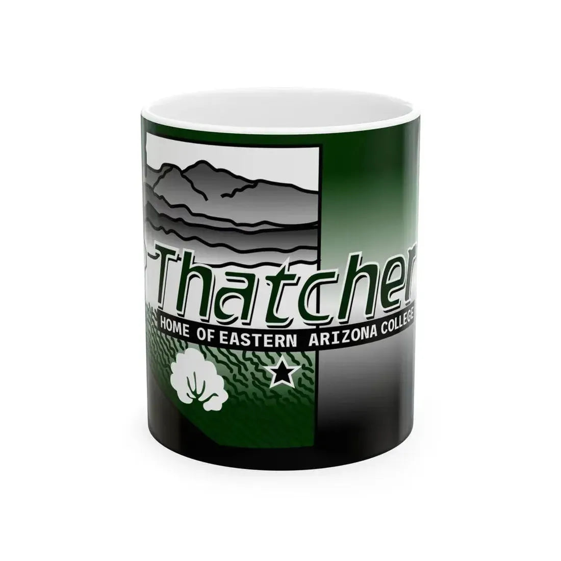 Flag of Thatcher Arizona (United States) White Coffee Mug 11oz - Go Mug Yourself