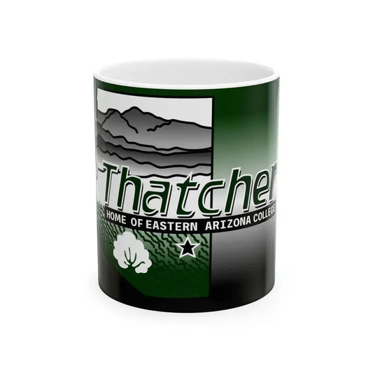 Flag of Thatcher Arizona (United States) White Coffee Mug 11oz - Go Mug Yourself