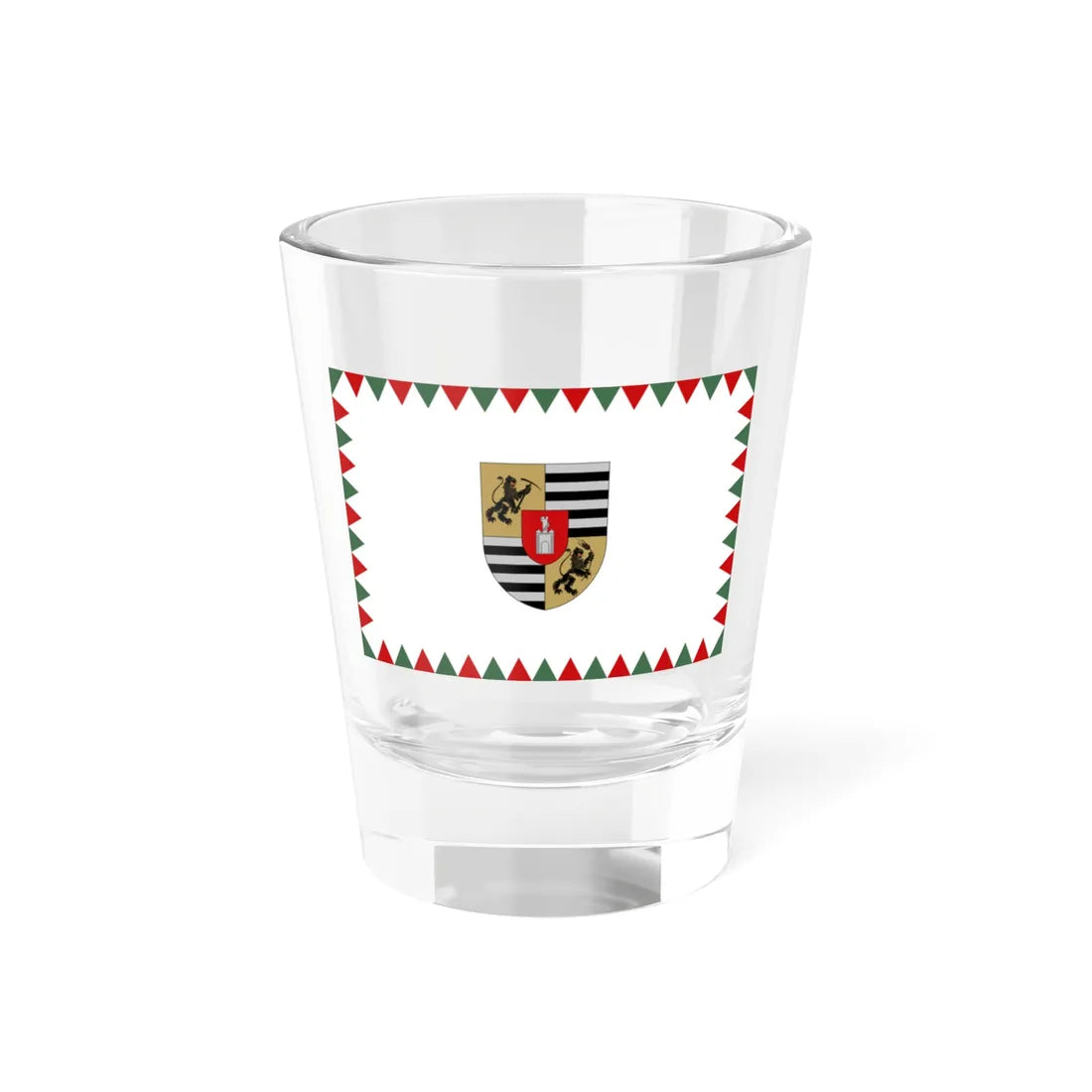 Flag of the 10th District of Budapest ceremonial (Hungary) Shot Glass 1.5oz 1.5oz - Go Mug Yourself