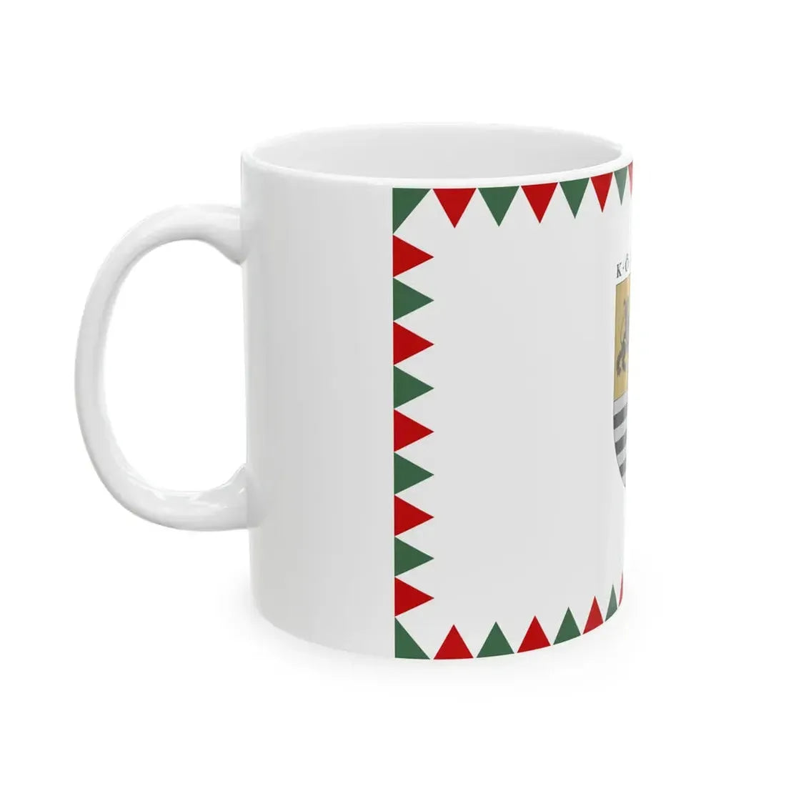 Flag of the 10th District of Budapest ceremonial variant (Hungary) White Coffee Mug - Go Mug Yourself