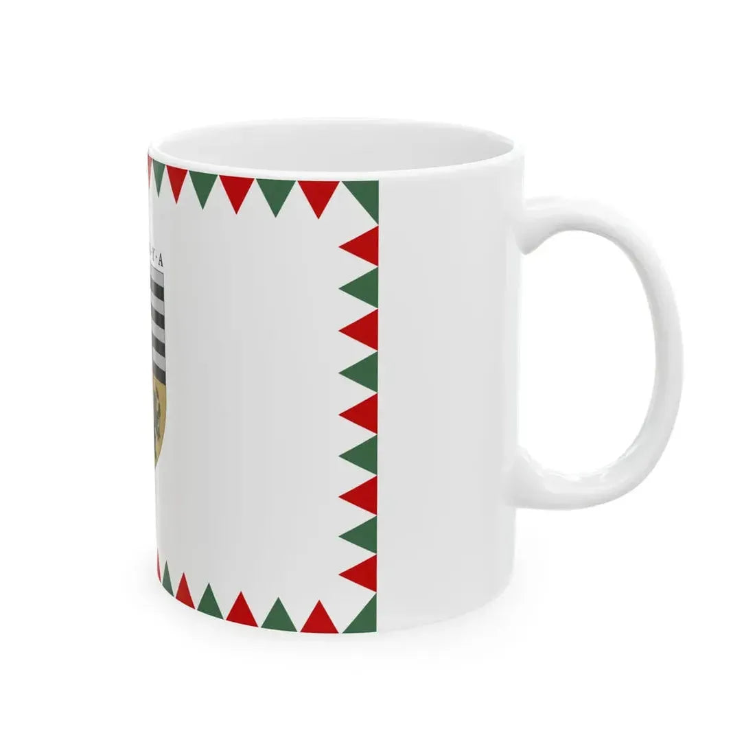 Flag of the 10th District of Budapest ceremonial variant (Hungary) White Coffee Mug - Go Mug Yourself