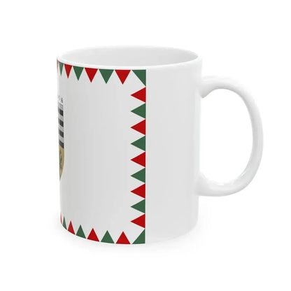 Flag of the 10th District of Budapest ceremonial variant (Hungary) White Coffee Mug - Go Mug Yourself
