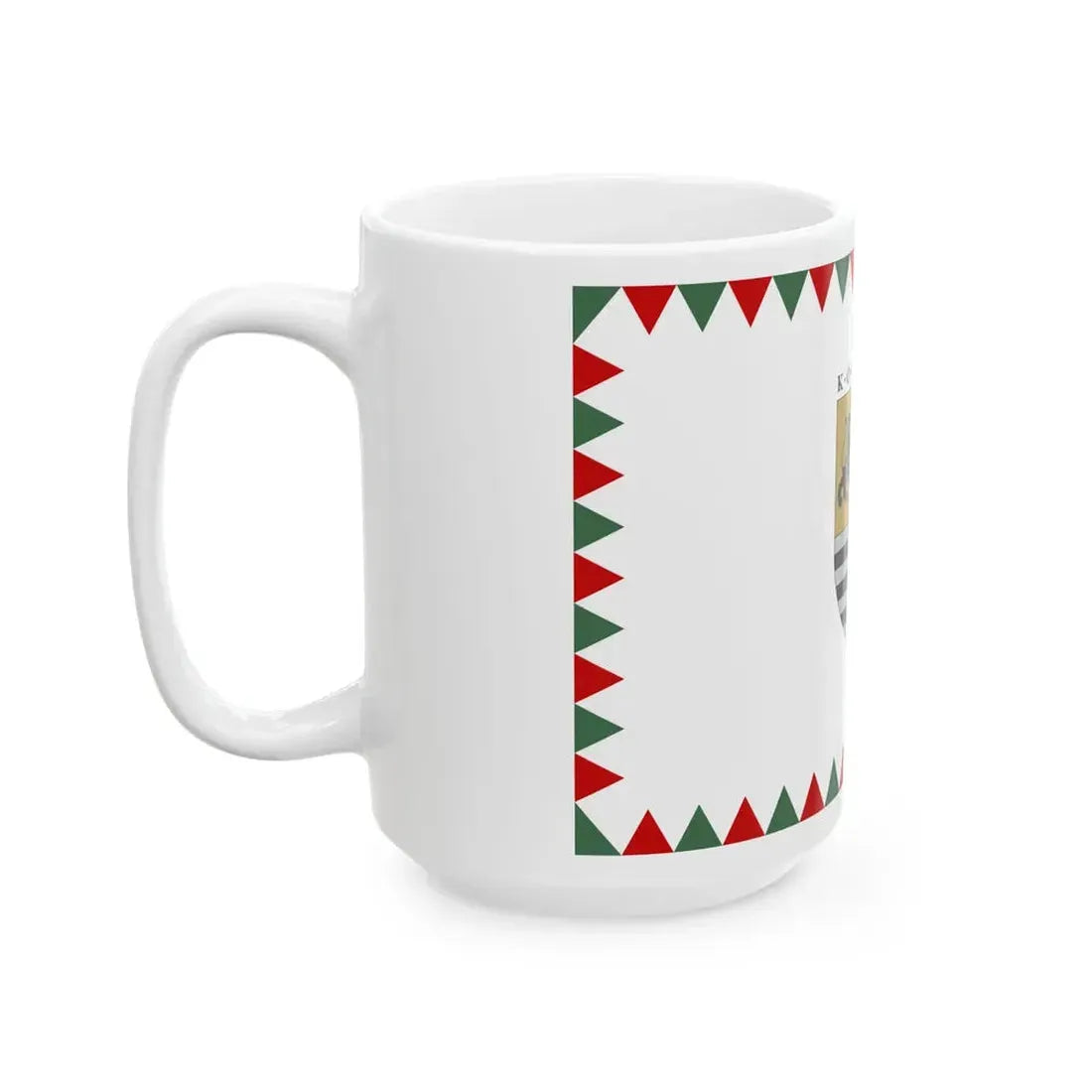 Flag of the 10th District of Budapest ceremonial variant (Hungary) White Coffee Mug - Go Mug Yourself
