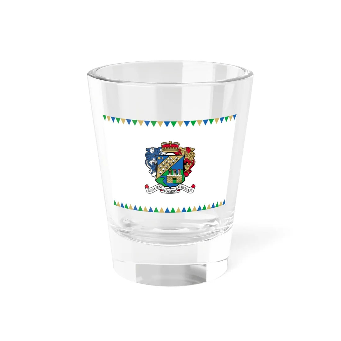 Flag of the 11th District of Budapest (Hungary) Shot Glass 1.5oz 1.5oz - Go Mug Yourself