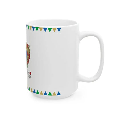 Flag of the 11th District of Budapest (Hungary) White Coffee Mug - Go Mug Yourself