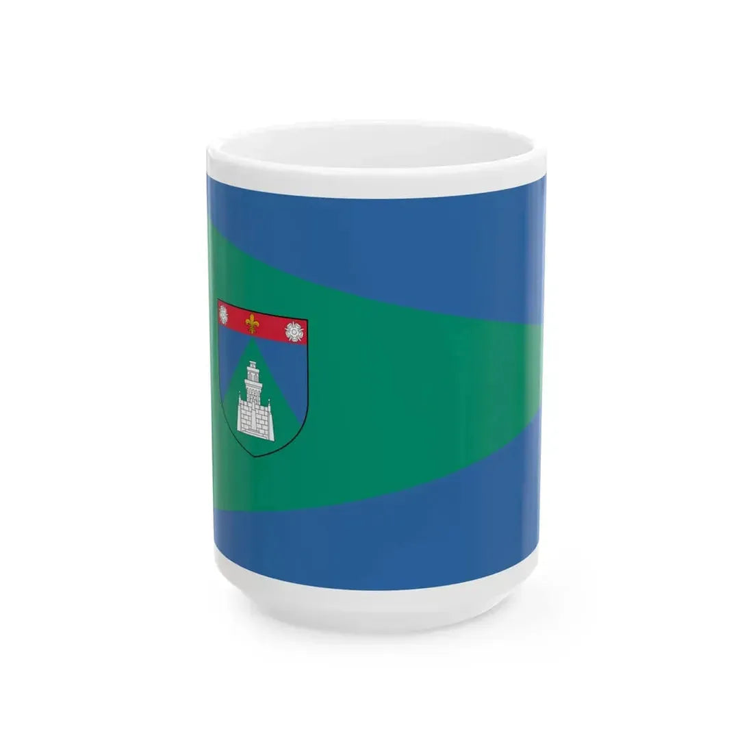Flag of the 12th District of Budapest (Hungary) White Coffee Mug 15oz - Go Mug Yourself