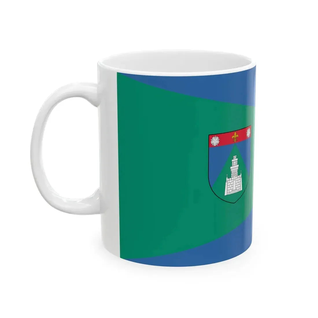 Flag of the 12th District of Budapest (Hungary) White Coffee Mug - Go Mug Yourself