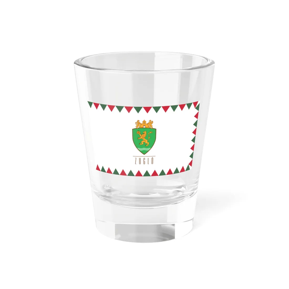 Flag of the 14th District of Budapest (Hungary) Shot Glass 1.5oz 1.5oz - Go Mug Yourself