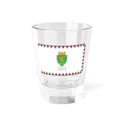 Flag of the 14th District of Budapest (Hungary) Shot Glass 1.5oz 1.5oz - Go Mug Yourself