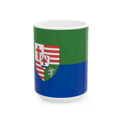 Flag of the 17th District of Budapest (Hungary) White Coffee Mug 15oz - Go Mug Yourself