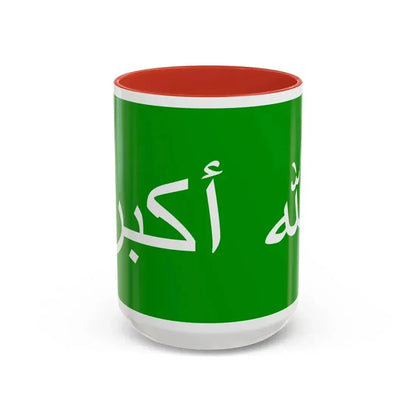 Flag of the 1979 Herat Uprising - Accent Coffee Mug 15oz Red - Go Mug Yourself