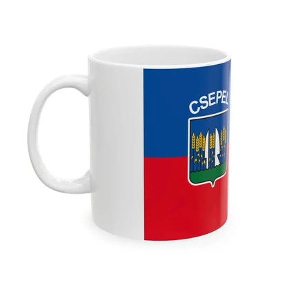 Flag of the 21st District of Budapest 1996-2011 (Hungary) White Coffee Mug - Go Mug Yourself