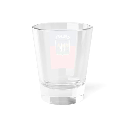 Flag of the 21st District of Budapest 1996-2011 vertical (Hungary) Shot Glass 1.5oz - Go Mug Yourself