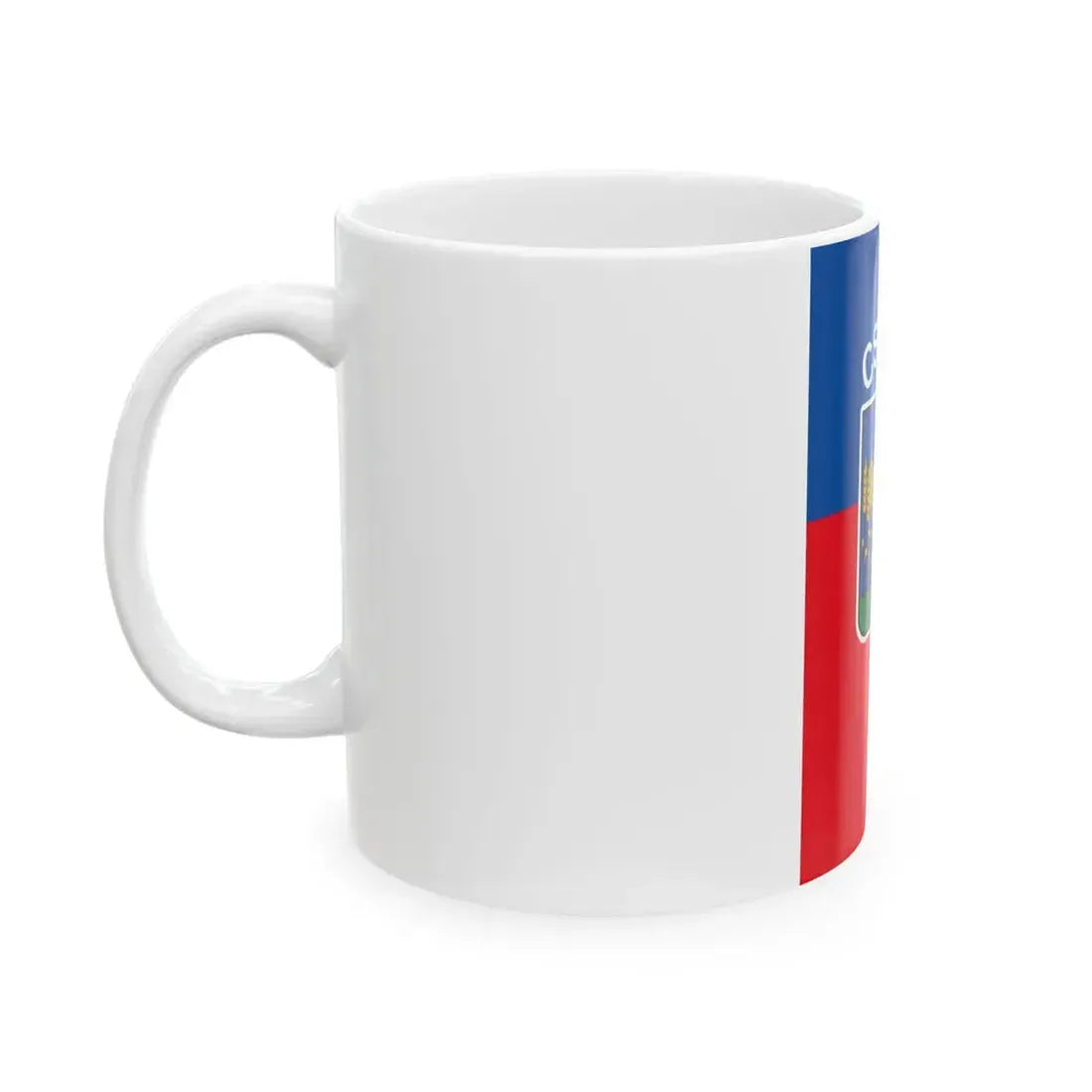 Flag of the 21st District of Budapest 1996-2011 vertical (Hungary) White Coffee Mug - Go Mug Yourself