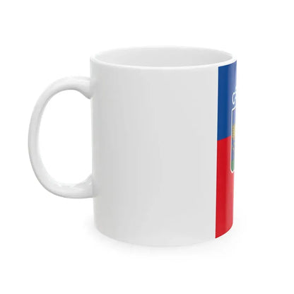 Flag of the 21st District of Budapest 1996-2011 vertical (Hungary) White Coffee Mug - Go Mug Yourself