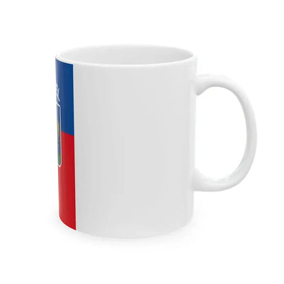 Flag of the 21st District of Budapest 1996-2011 vertical (Hungary) White Coffee Mug - Go Mug Yourself