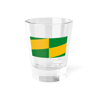 Flag of the 2nd District of Budapest variant (Hungary) Shot Glass 1.5oz 1.5oz - Go Mug Yourself