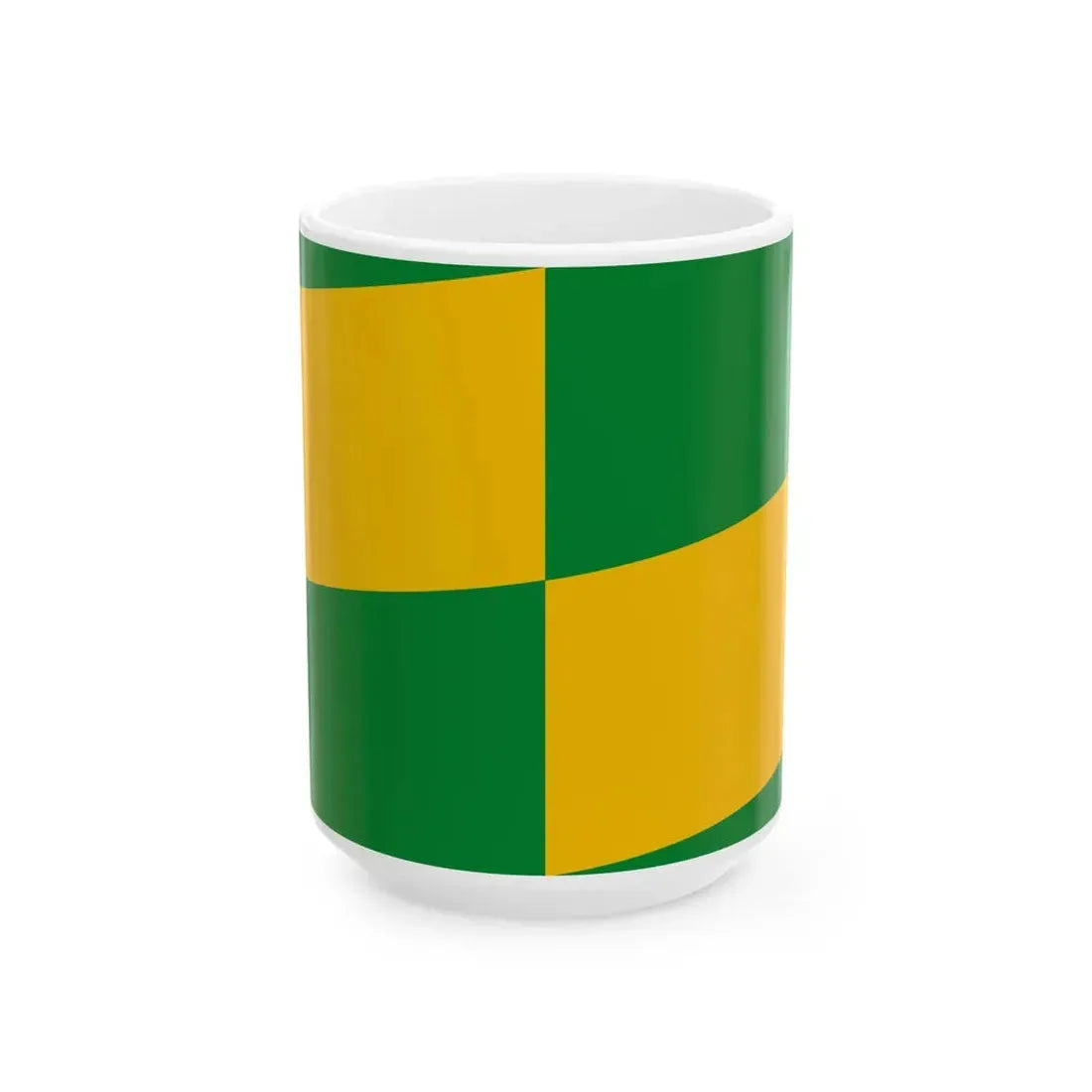 Flag of the 2nd District of Budapest variant (Hungary) White Coffee Mug 15oz - Go Mug Yourself