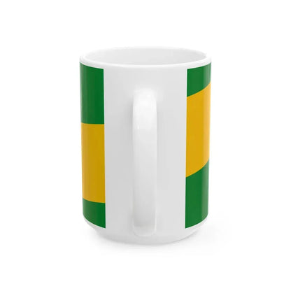 Flag of the 2nd District of Budapest variant (Hungary) White Coffee Mug - Go Mug Yourself