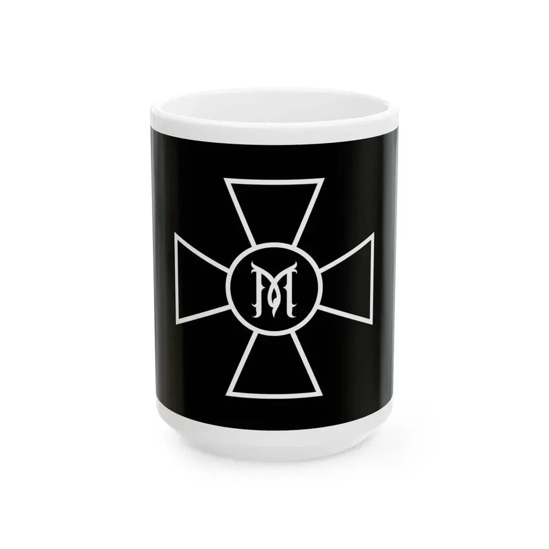 Flag of the 2nd Officer General Markov Regiment (Russia) White Coffee Mug 15oz - Go Mug Yourself