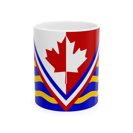 Flag of the 33th NAVA Annual Meeting (Canada) White Coffee Mug 11oz - Go Mug Yourself