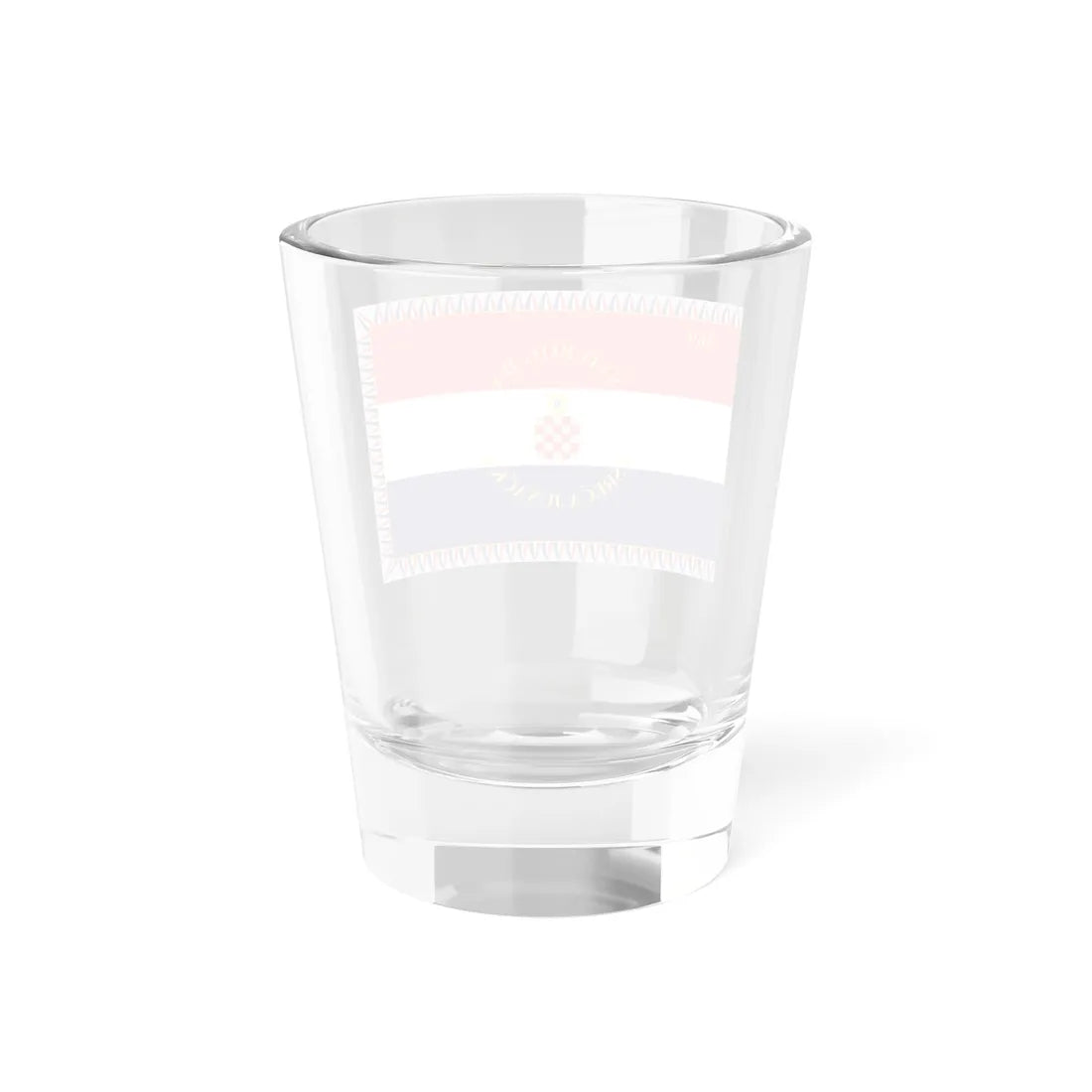 Flag of the 369th Infantry Regiment of the Independent State of Croatia (Croatia) Shot Glass 1.5oz - Go Mug Yourself