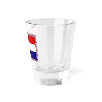 Flag of the 369th Infantry Regiment of the Independent State of Croatia (Croatia) Shot Glass 1.5oz - Go Mug Yourself