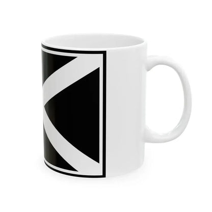 Flag of the 3rd Officer General Markov Regiment (Russia) White Coffee Mug - Go Mug Yourself