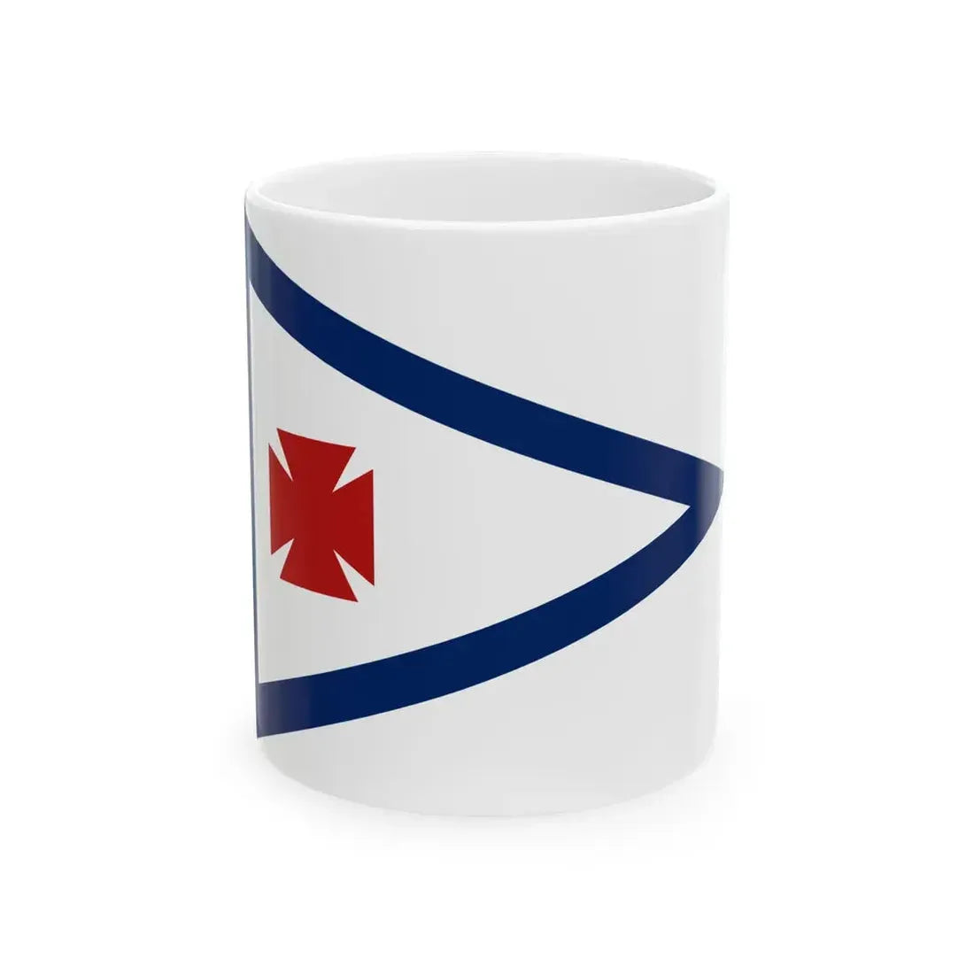 Flag of the 5th Corps 1st Division 3rd Brigade (United States) White Coffee Mug 11oz - Go Mug Yourself