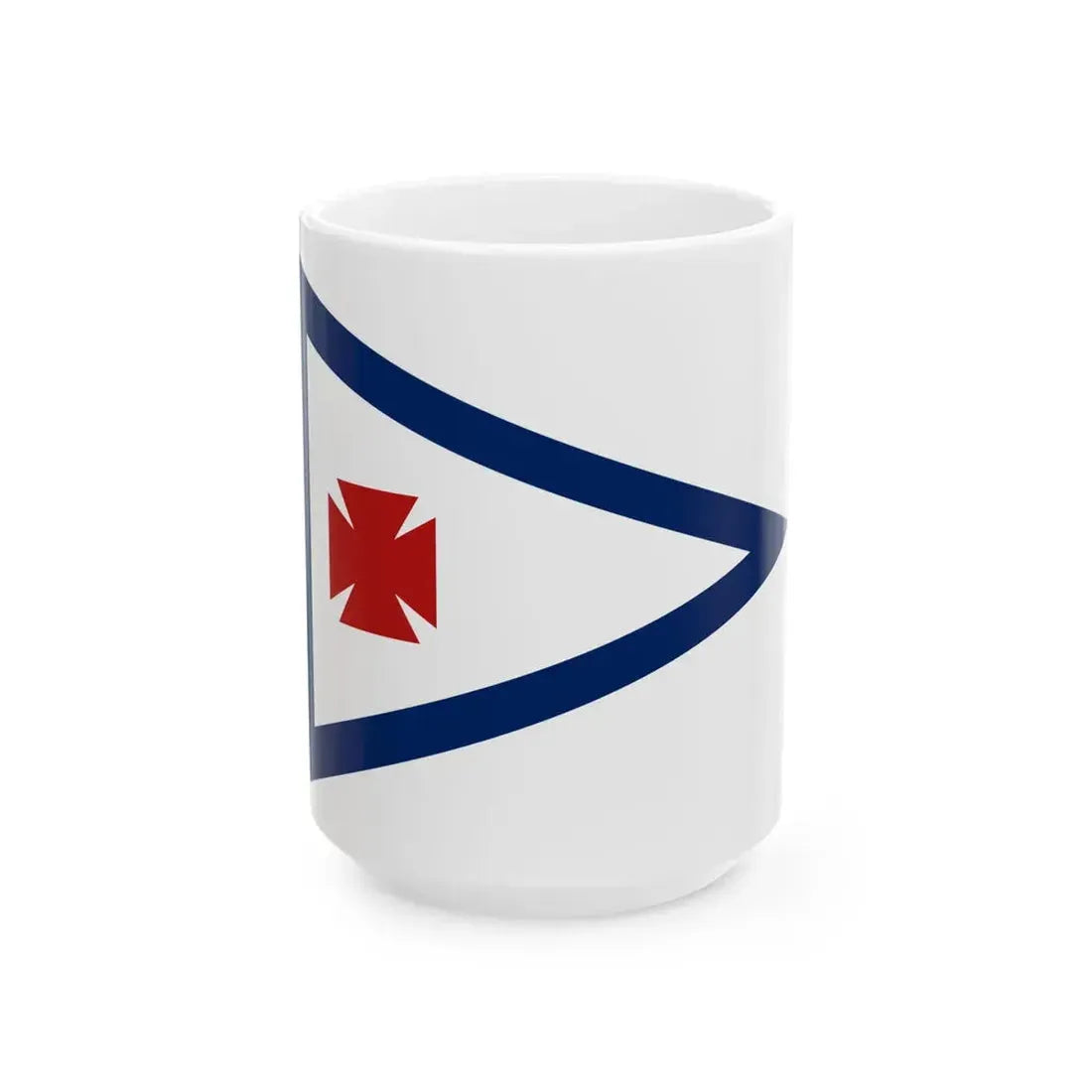 Flag of the 5th Corps 1st Division 3rd Brigade (United States) White Coffee Mug 15oz - Go Mug Yourself