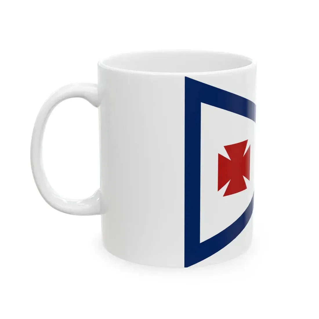 Flag of the 5th Corps 1st Division 3rd Brigade (United States) White Coffee Mug - Go Mug Yourself
