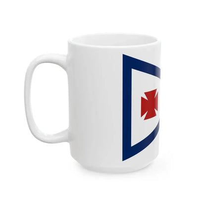 Flag of the 5th Corps 1st Division 3rd Brigade (United States) White Coffee Mug - Go Mug Yourself