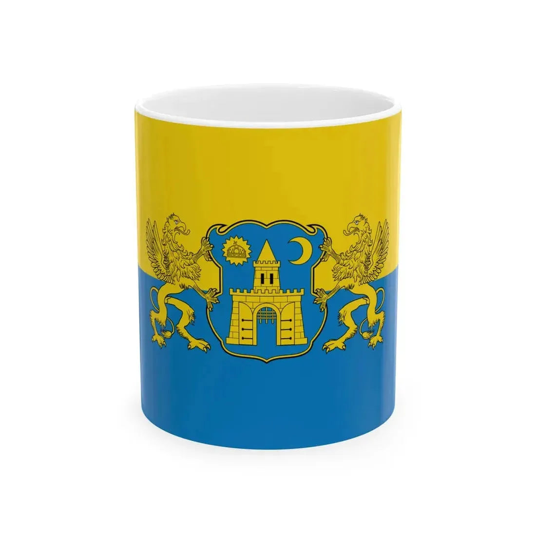 Flag of the 5th District of Budapest (Hungary) White Coffee Mug 11oz - Go Mug Yourself